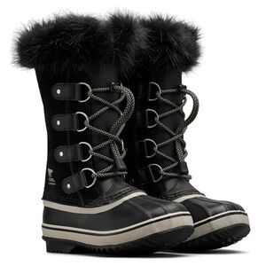 Sorel Black Fur-Trimmed Winter Boots